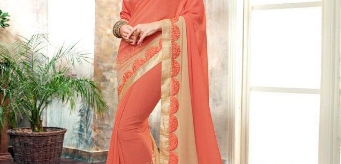 Vishal Print Chiffon Zari Border Saree at Rs.1620/Piece in surat offer by  Chhoti Bahu